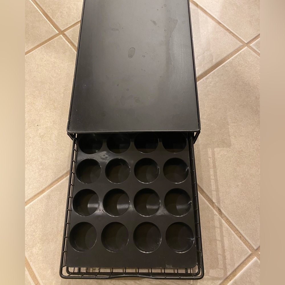 - Under keurig storage cup holder